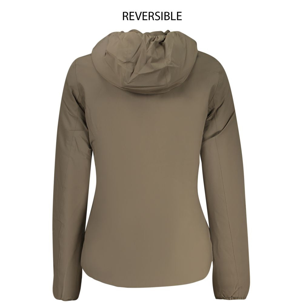 Brown Nylon Jackets & Coat