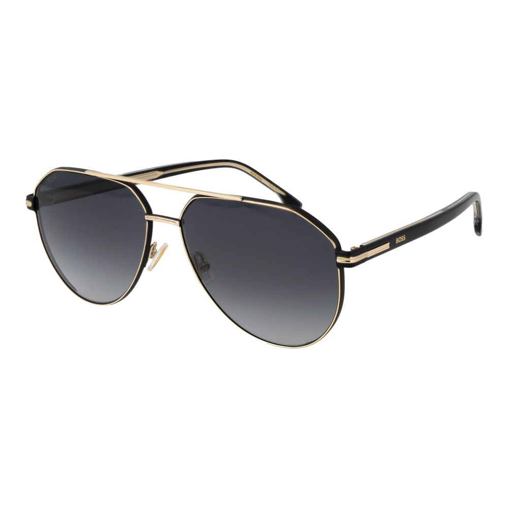 Gold Acetate & Metal Sunglasses