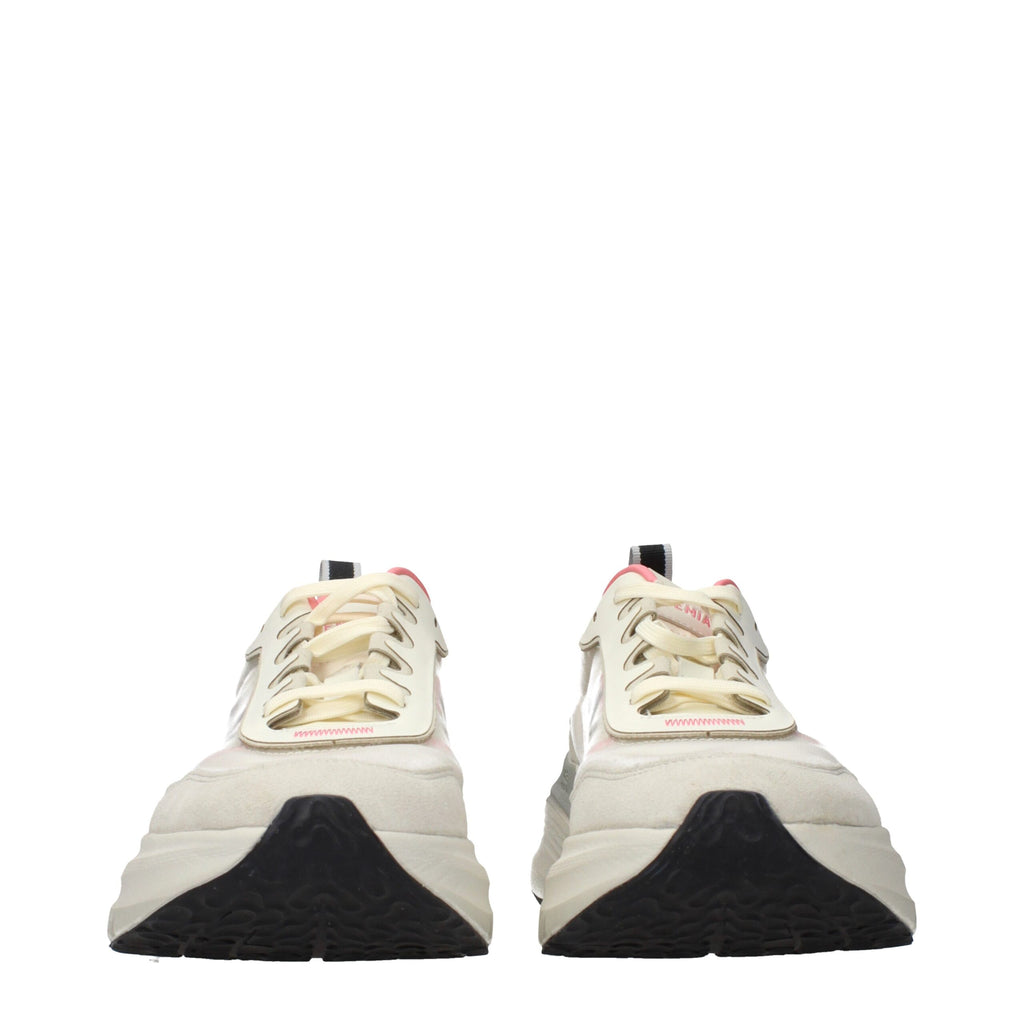 Beige Fabric Chunky Sneakers