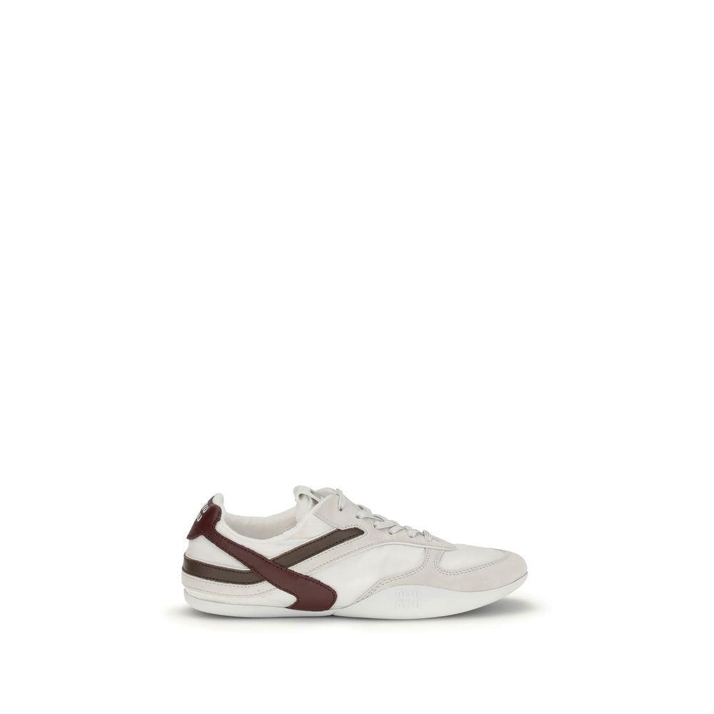 White Calf Leather Bos Taurus Athletic Sneakers