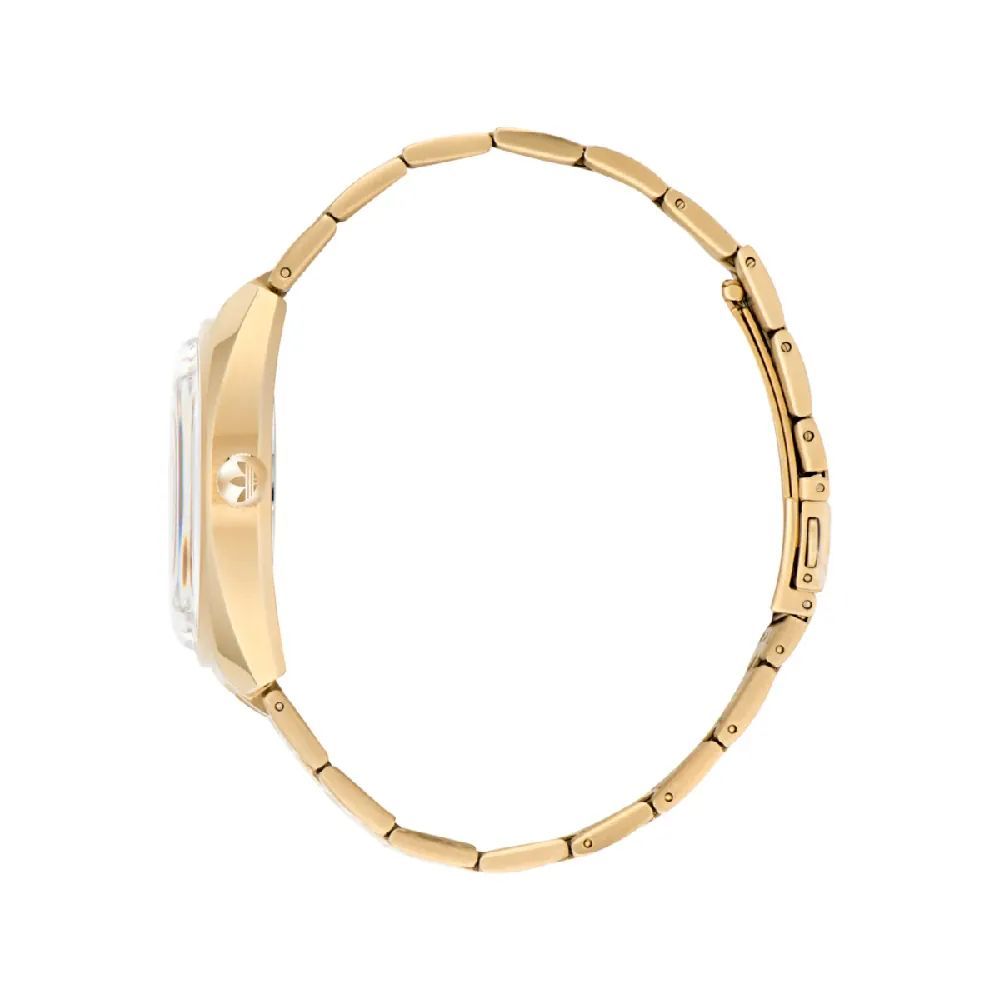 Gold Stainless Steel Dress Watch