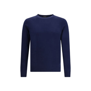 Blue Merino Wool Cashmere Sweater
