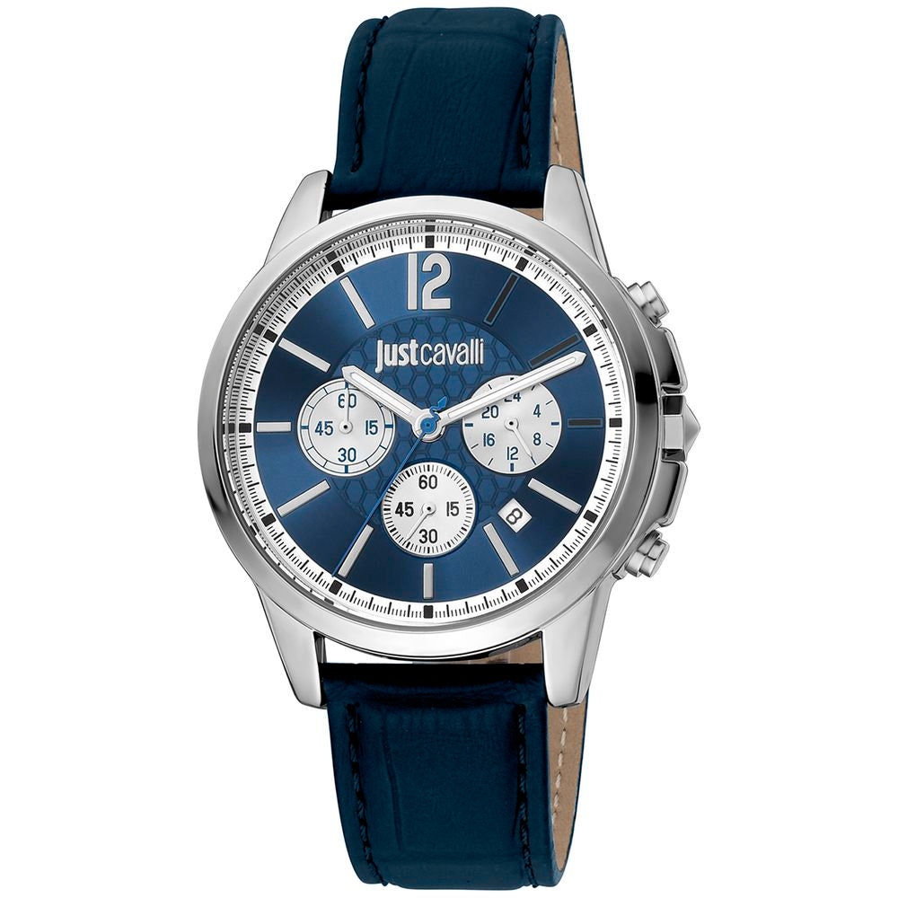 Black Leather Bracelet Watch