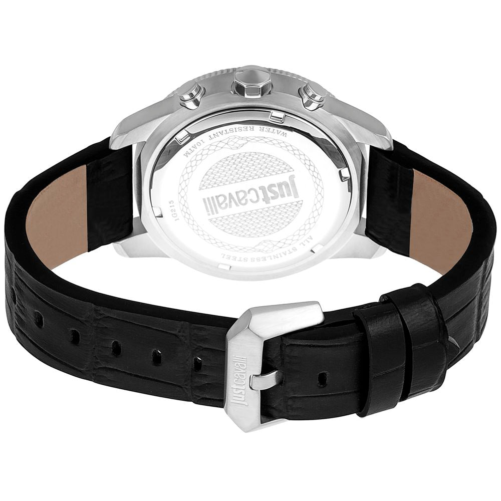 Black Leather Watch