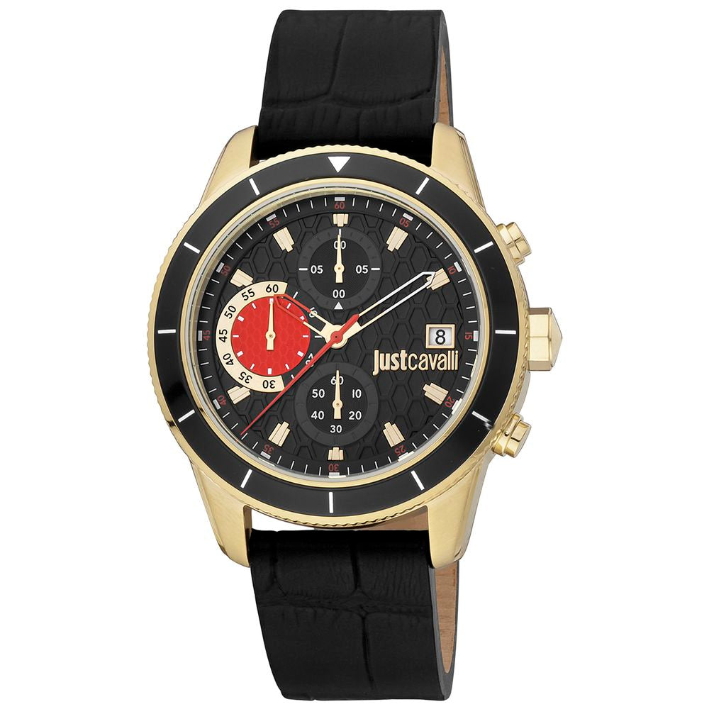 Black Leather Watch