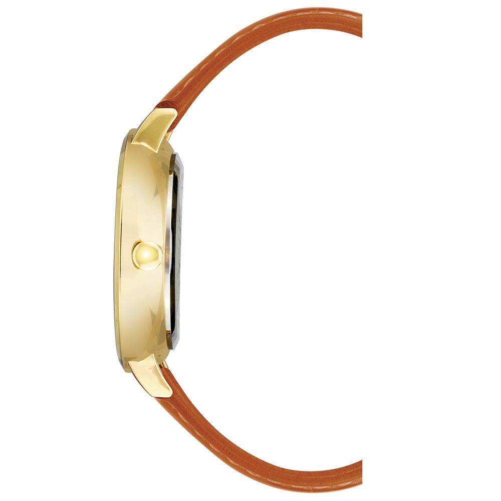 Brown Leather Dress Watch
