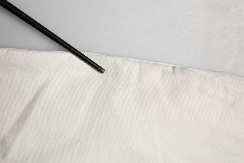 White Cotton Straight Chino Trouser Pants