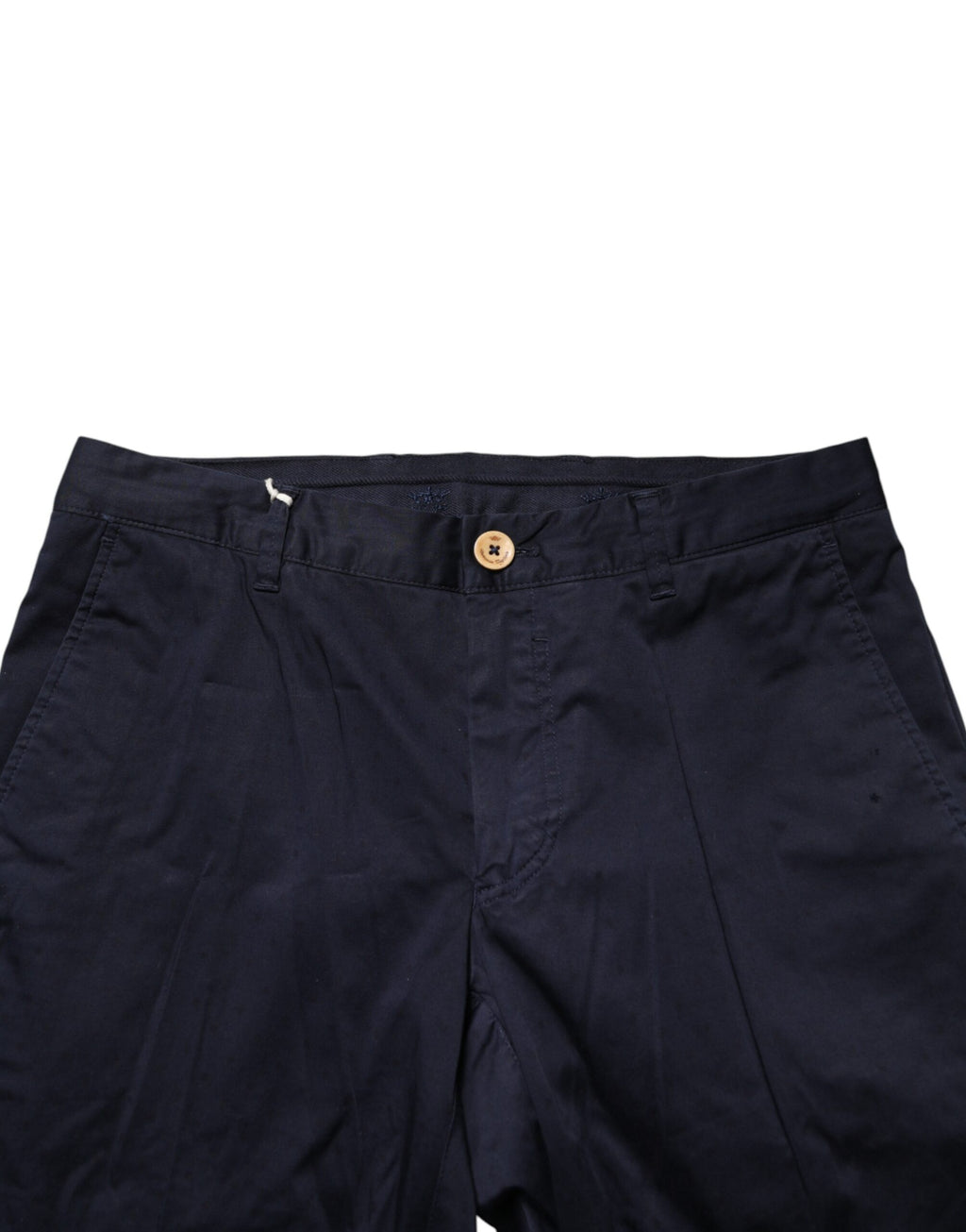 Dark Blue Cotton Skinny Men Trouser Pants