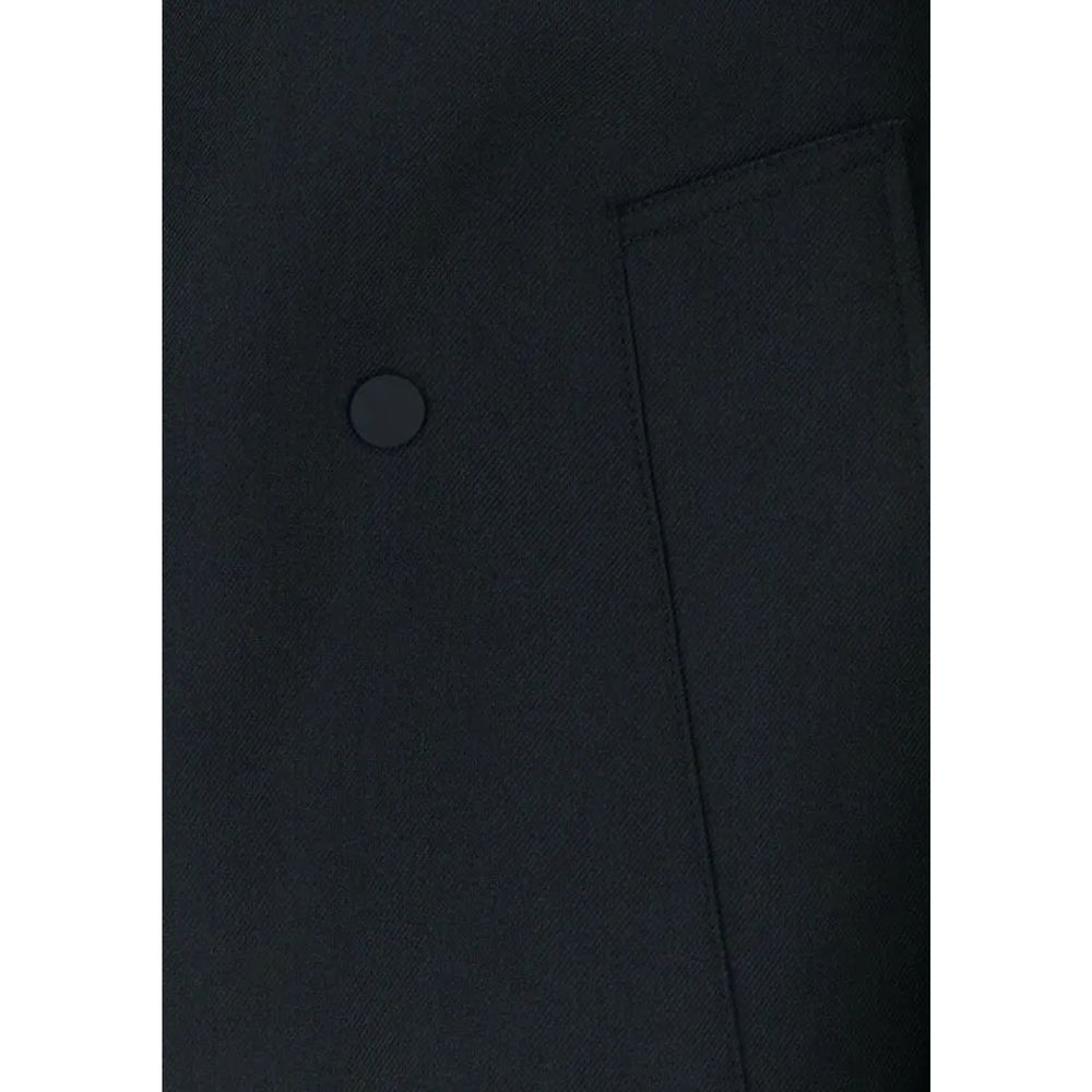 Black Polyester Coat