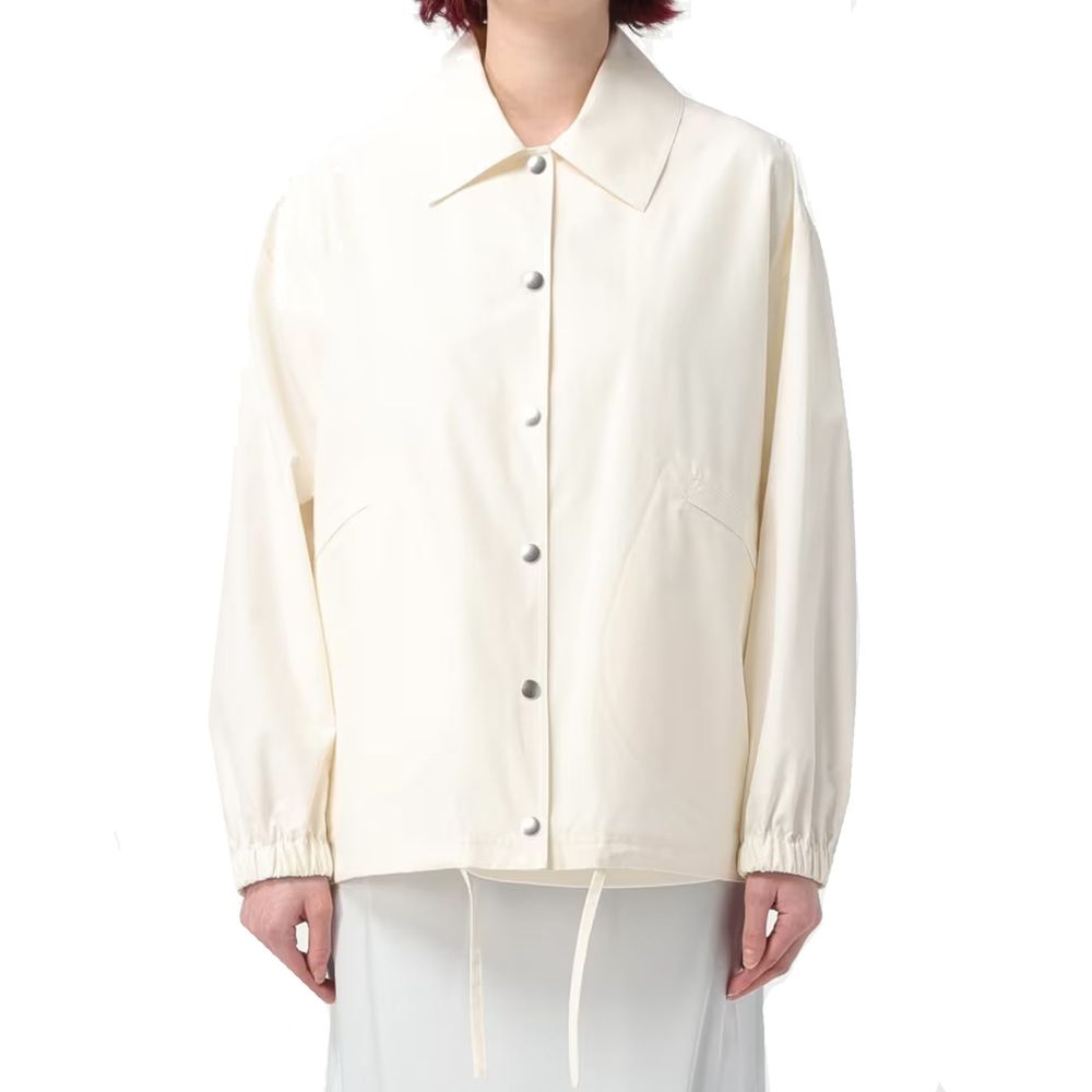 White Cotton Shell Jacket
