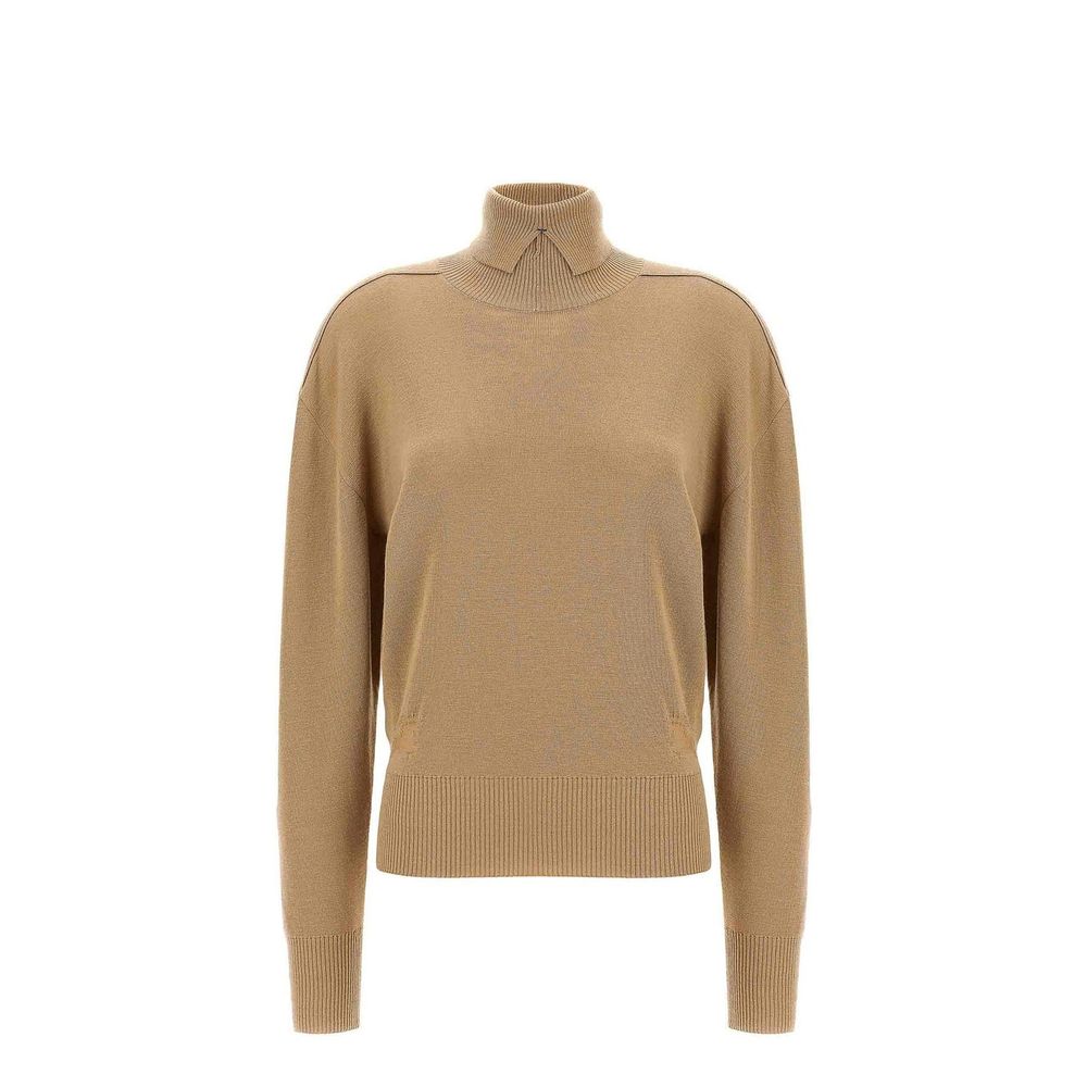 Beige Wool Sweatshirt