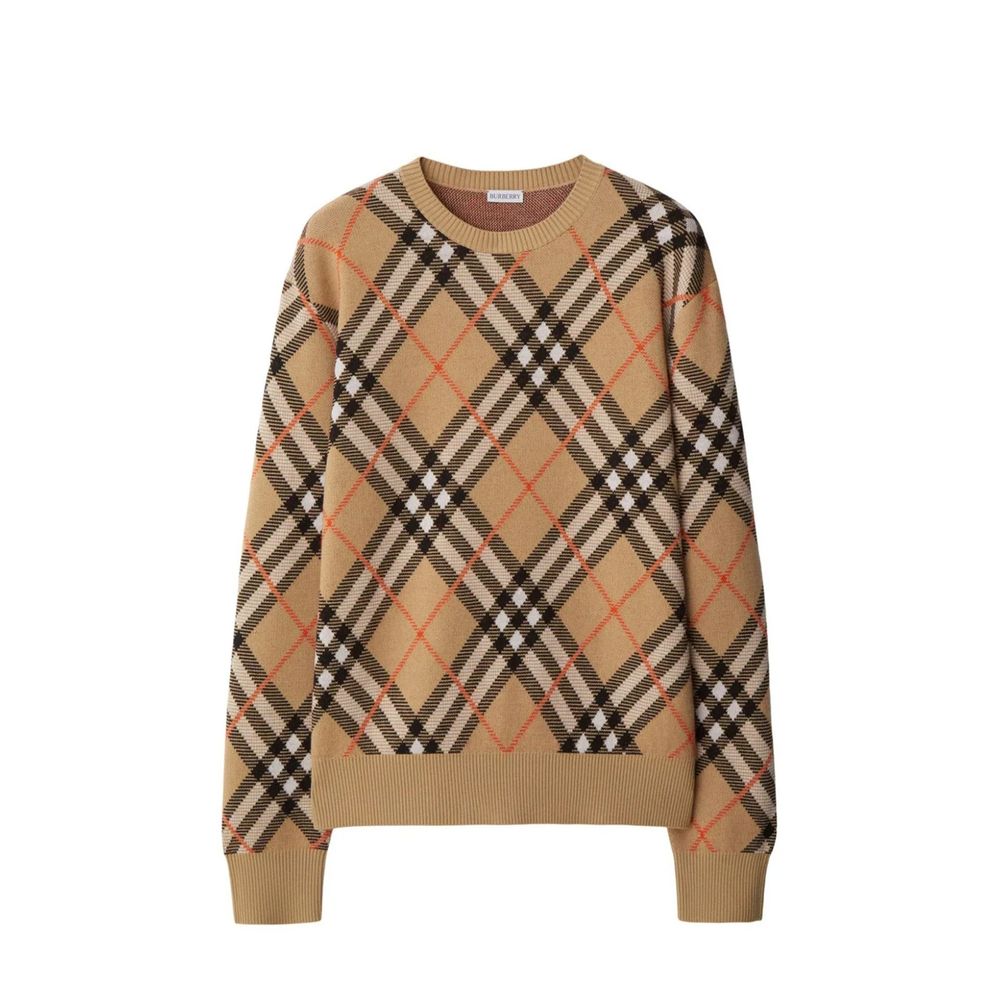 Brown Elastane Sweatshirt