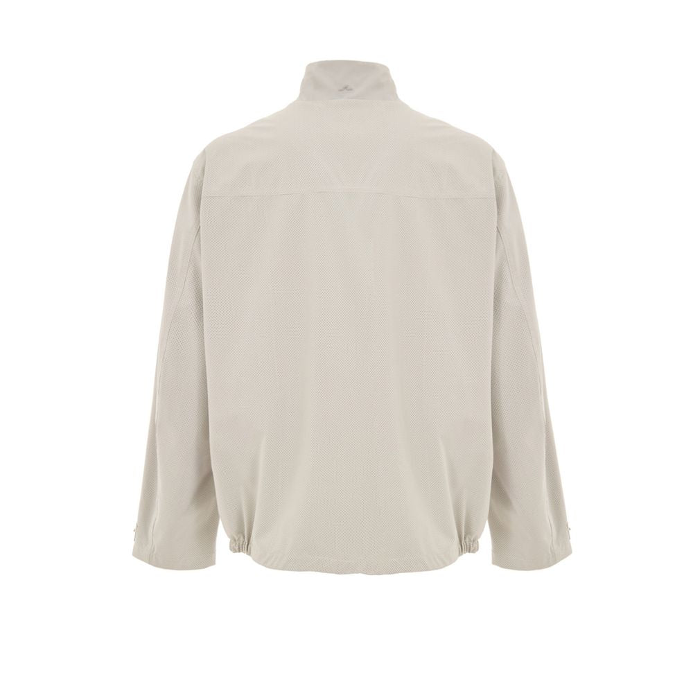 Gray Polyester Shell Jacket