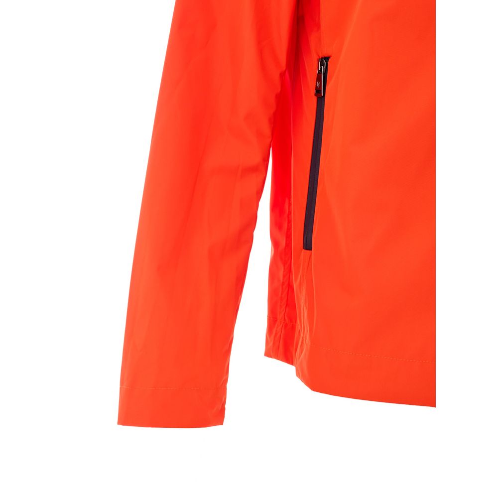 Orange Polyester Shell Jacket