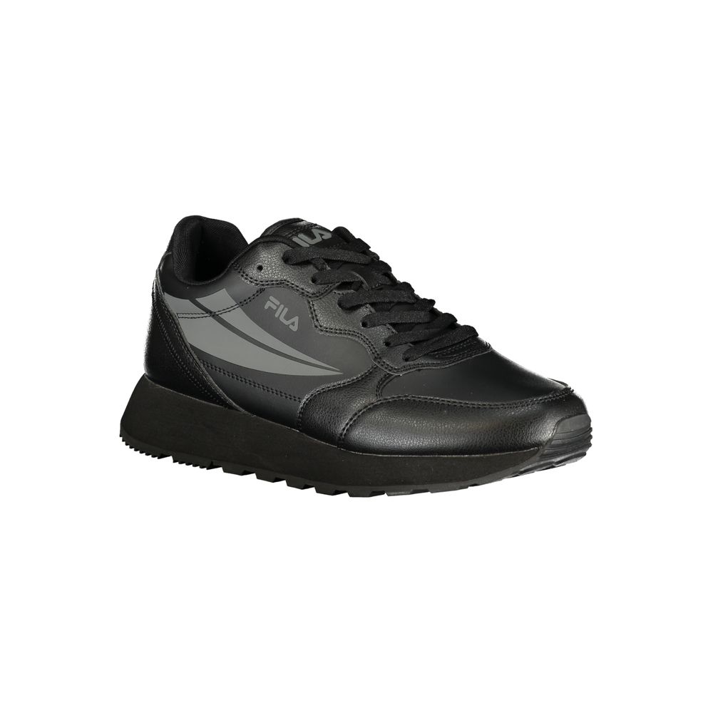 Nero Polyurethane Men Sneaker