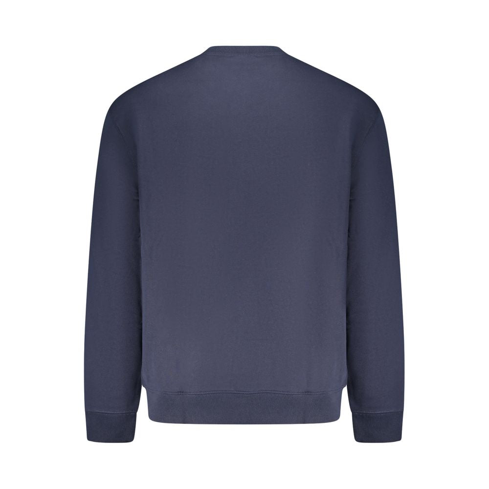 Blue Cotton Men's Sweatshirt