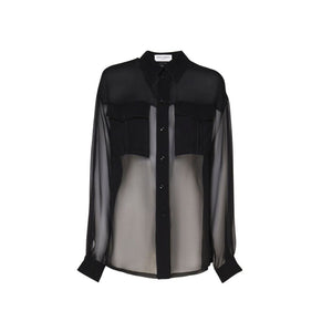 Black Silk Dress Shirt