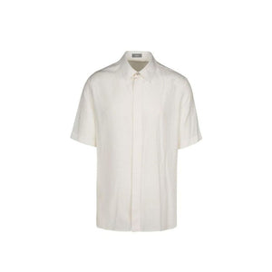 White Lyocell Shortsleeve Shirt