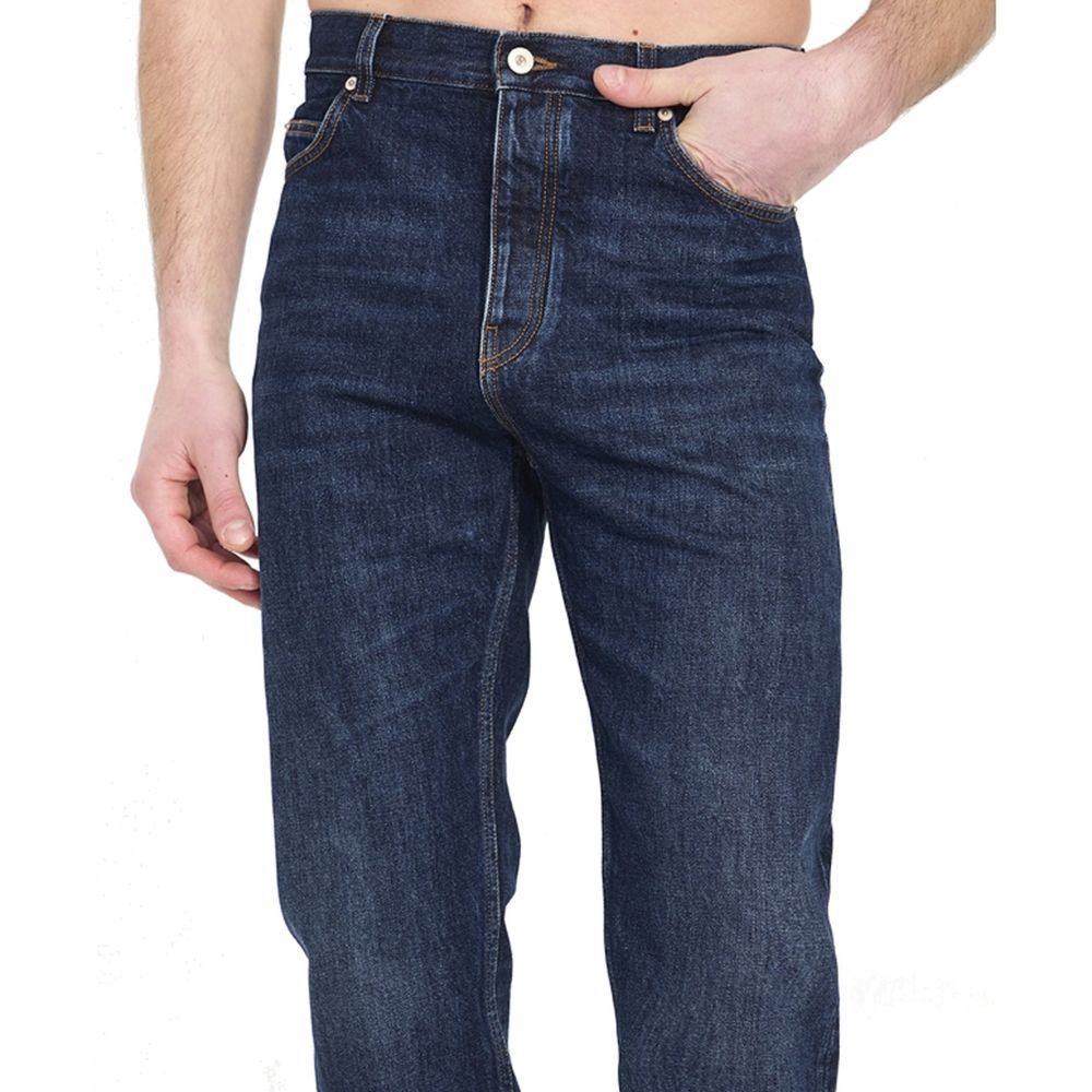 Blue Cotton Jeans Denim