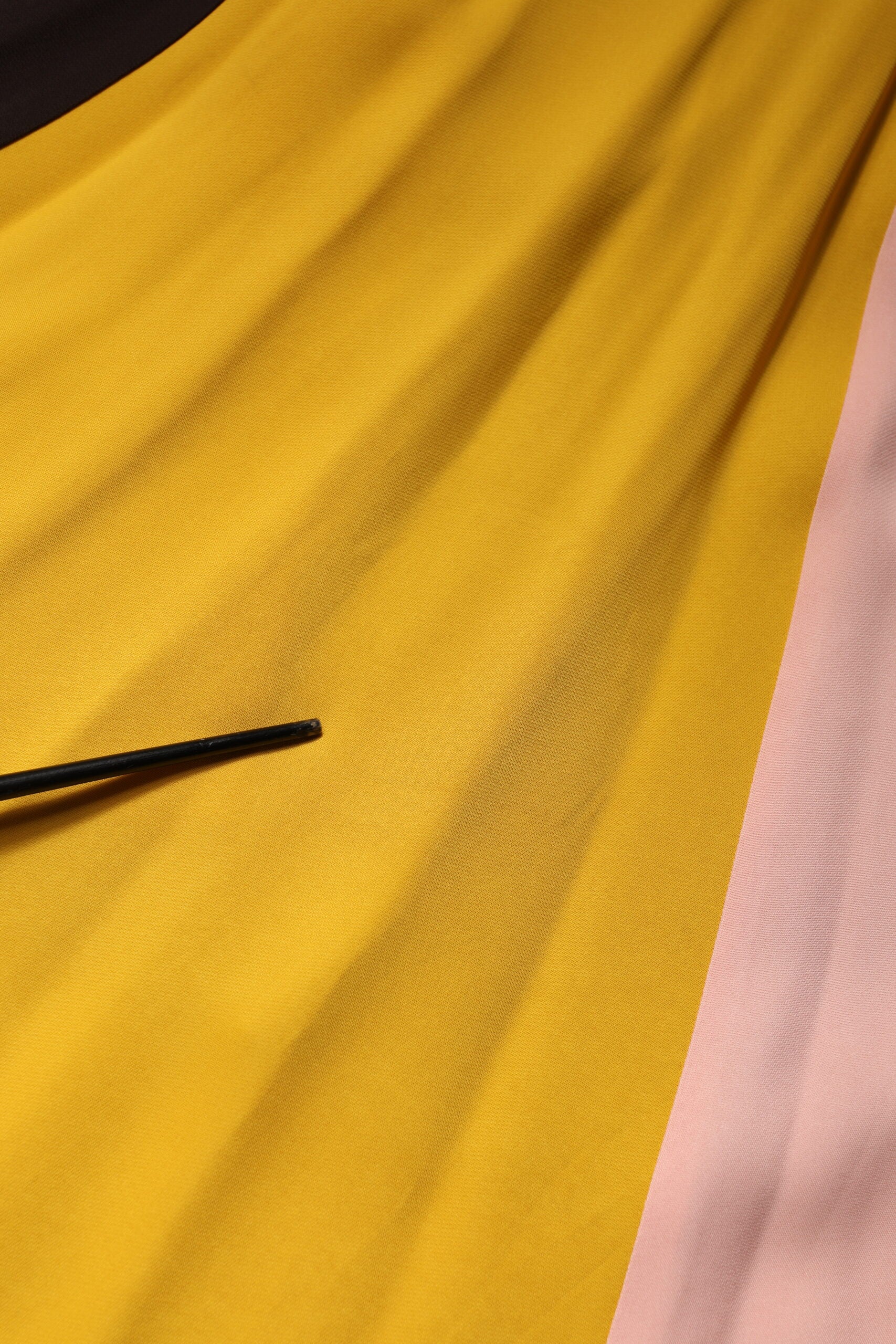 Multicolor Viscose High Waist Midi Skirt