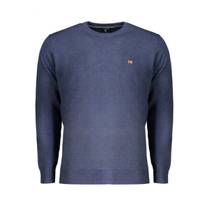 Blue Polyester Sweater