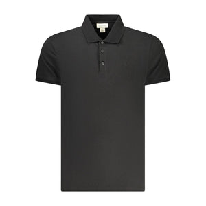 Black Cotton Polo Shirt