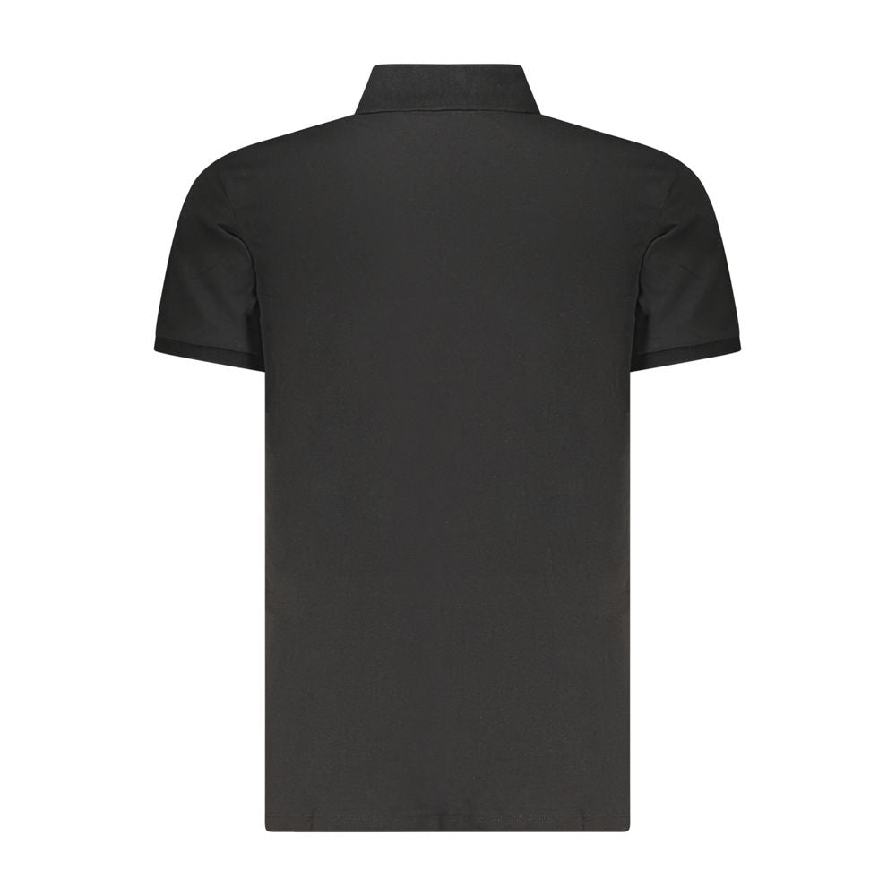 Black Cotton Polo Shirt