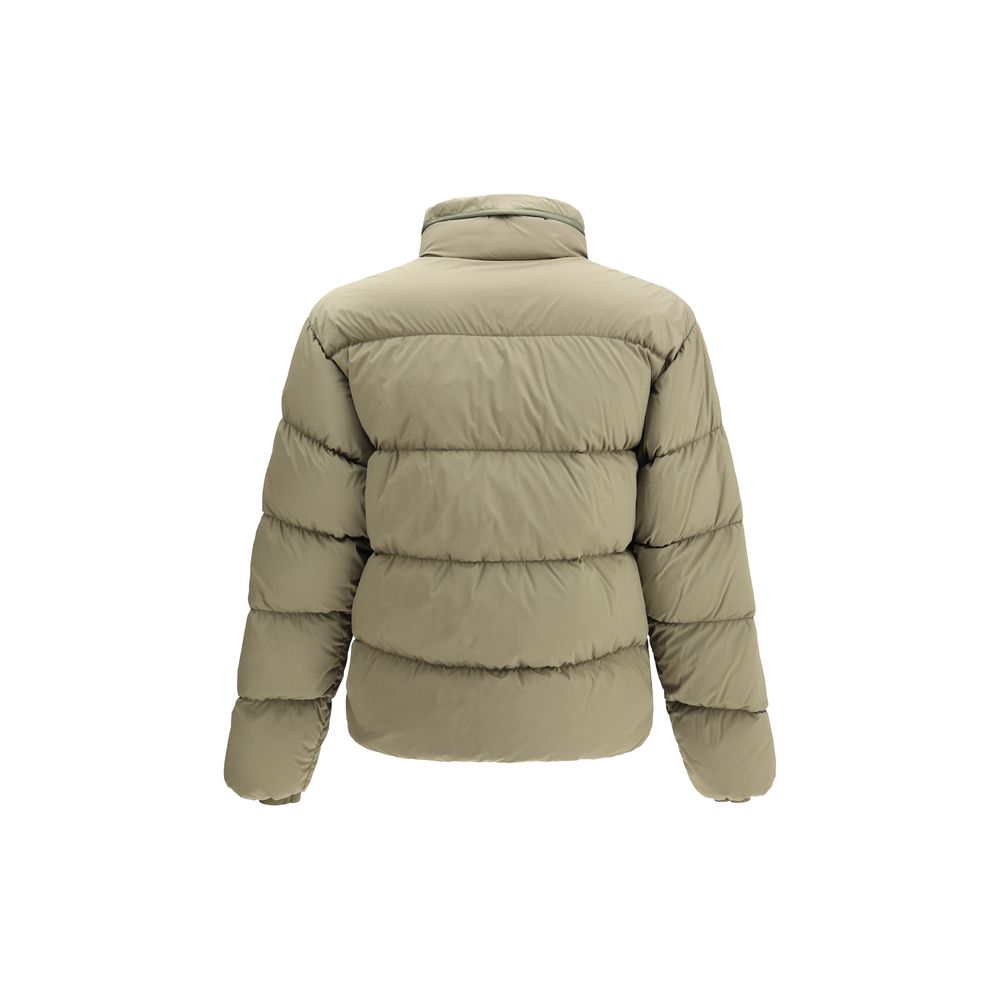 Green Polyamide Full-Length Jacket