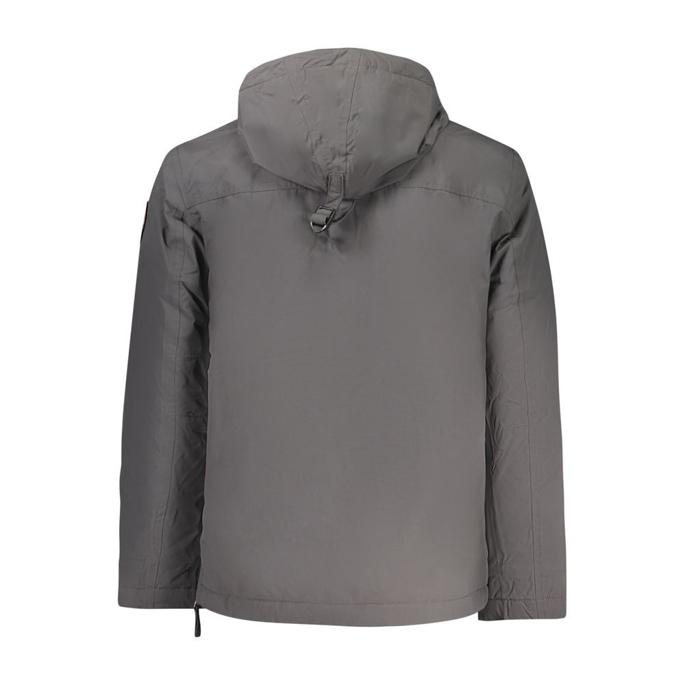 Gray Polyamide Jackets & Coat