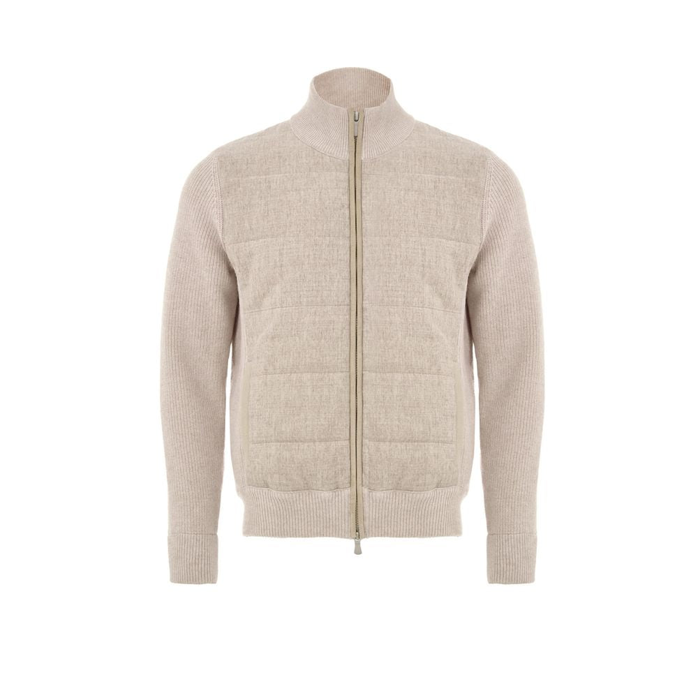 Beige Wool Bomber