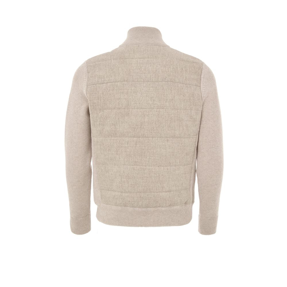 Beige Wool Bomber
