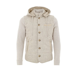 Beige Wool Shell Jacket
