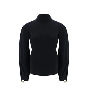 Black Polyamide Sweatshirt