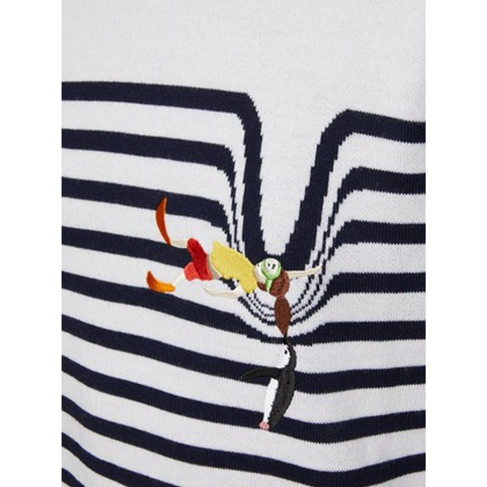 White Elastane Sweatshirt