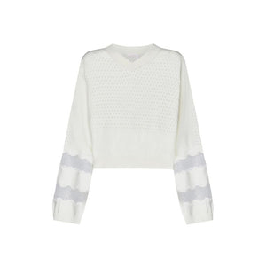 White Cotton Sweatshirt