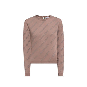 Brown Cotton Sweatshirt