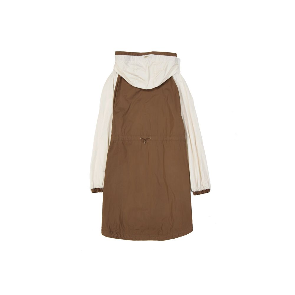 Brown Polyester Coat