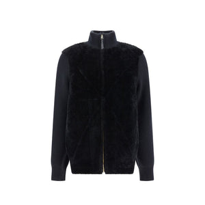 Black Lamb Fur Clothing