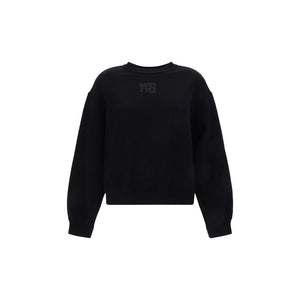 Black Cotton Sweatshirt