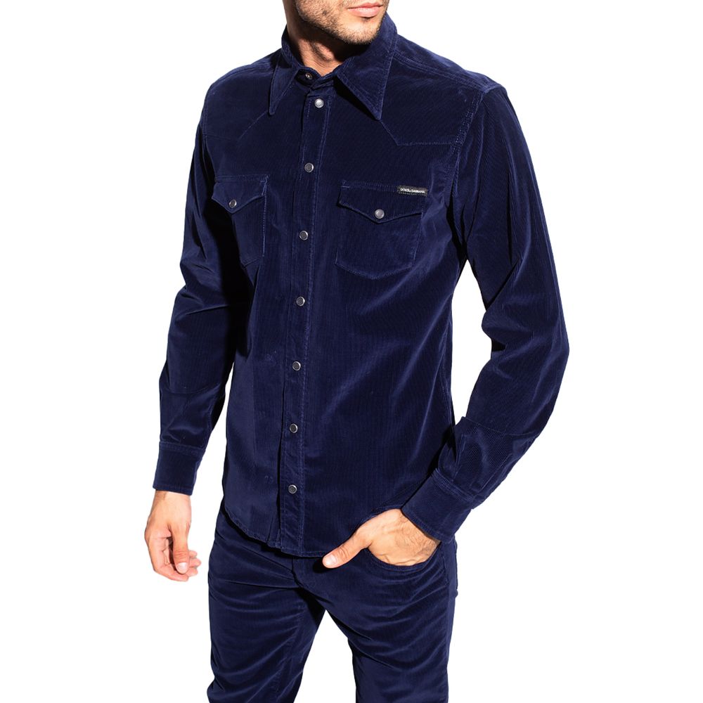 Blue Cotton Shirt