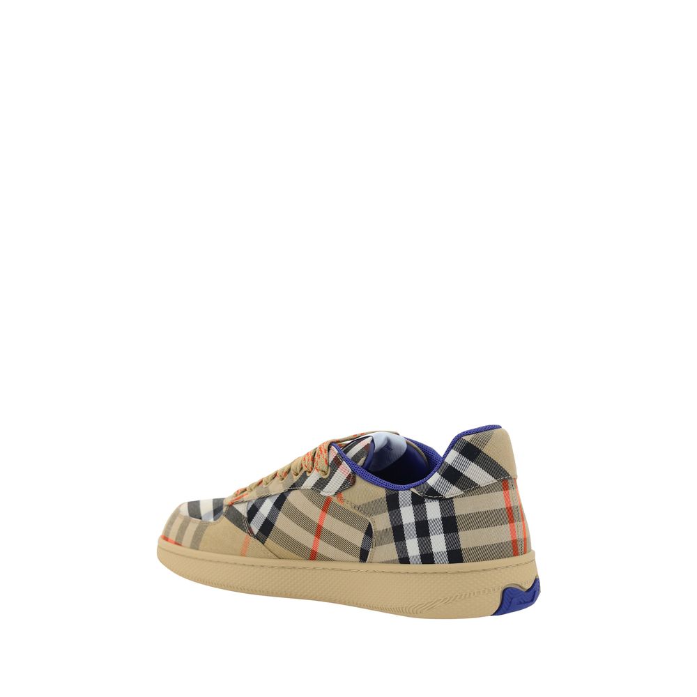 Beige Polyester Low Top Sneakers