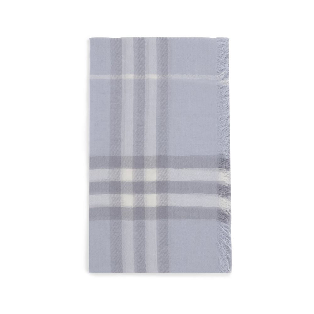 Blue Wool Scarf
