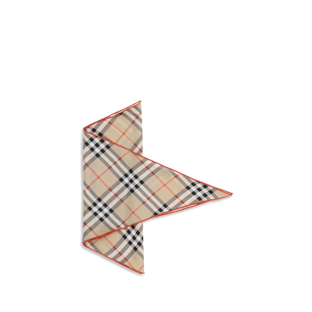 Beige Silk Scarf