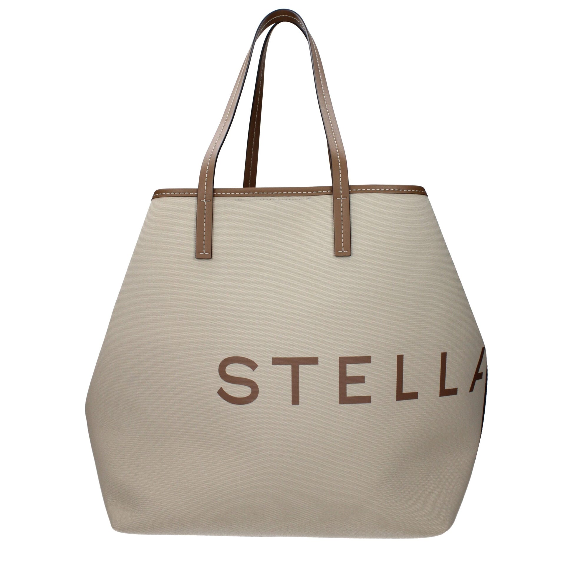 Beige Fabric Shoulder Bag