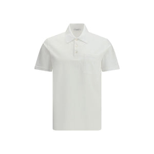 White Cotton Polo Shirt