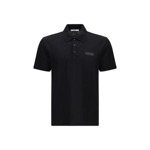 Black Cotton Polo Shirt