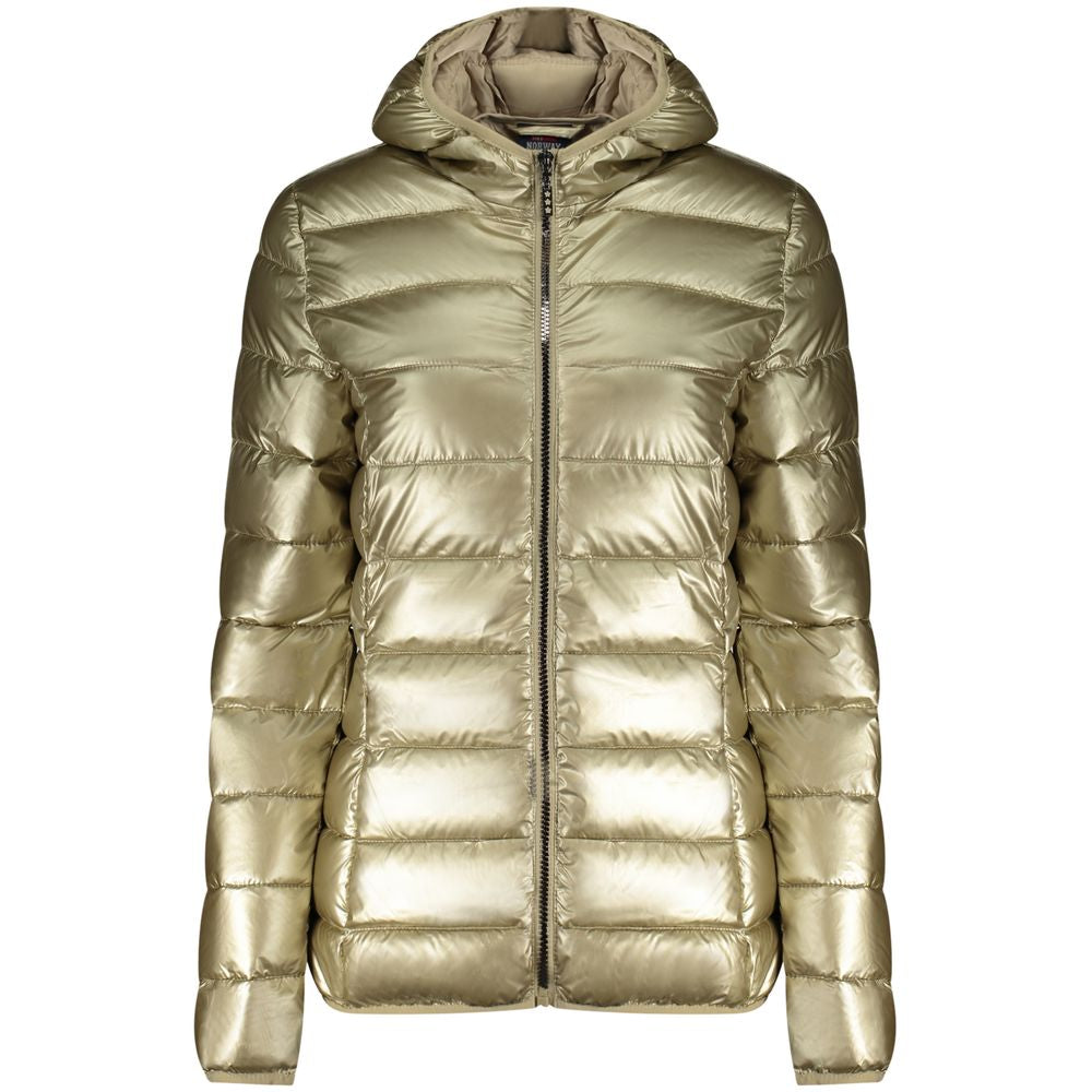 Gold Polyamide Jackets & Coat