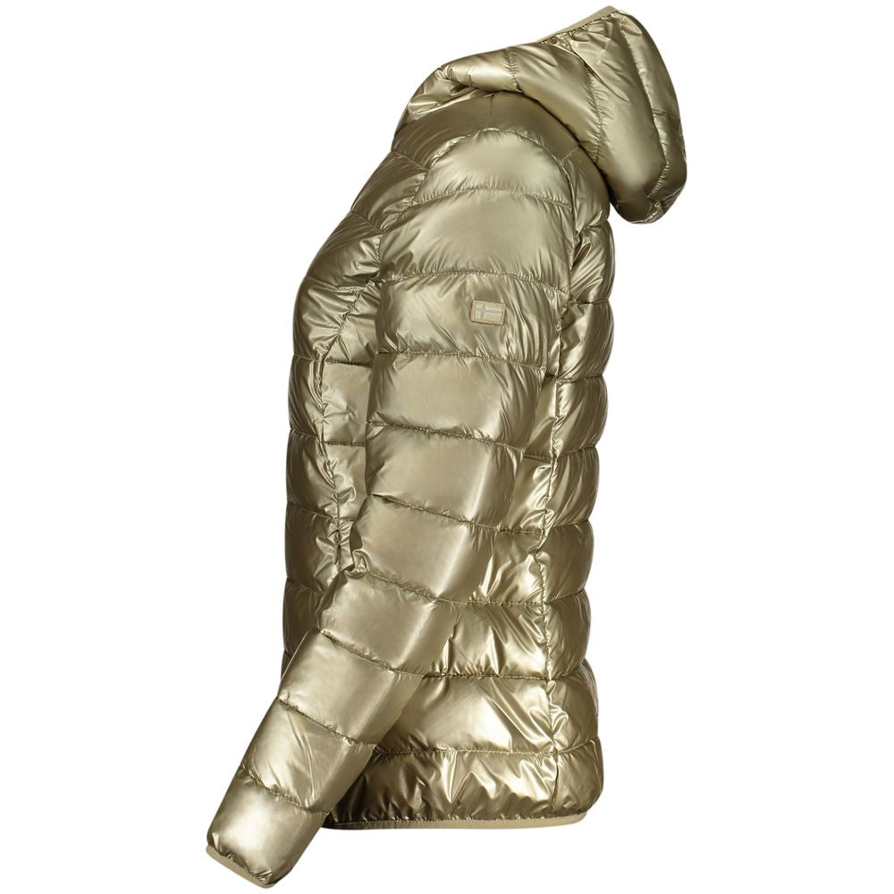 Gold Polyamide Jackets & Coat