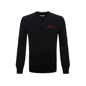 Black Cotton Sweatshirt