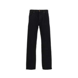 Black Cotton Relaxed Fit Jeans